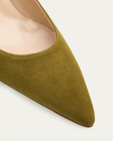 Manolo Blahnik 50mm Srila Suede Kitten Heel Pumps | Thumbnail 3 Manolo Blahnik 50mm Srila Suede Kitten Heel Pumps | Thumbnail 3