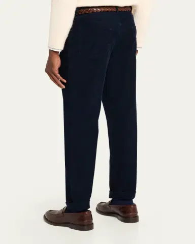 Brunello Cucinelli Men's Micro-Corduroy Straight Leg Five-Pocket Pants | Thumbnail 3