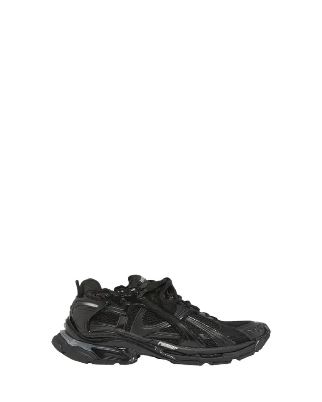Men's Runner LED Mesh & Faux Leather Sneakers