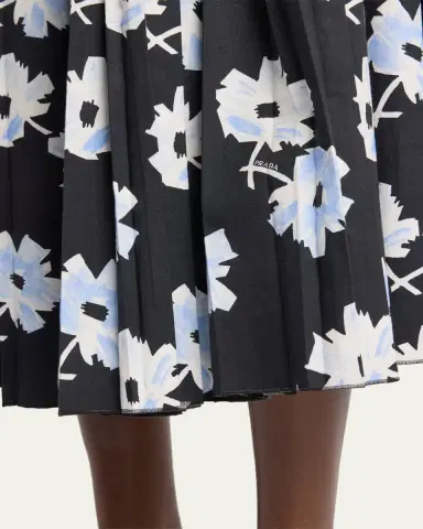 Prada Wildflower Cotton Midi Skirt | Thumbnail 5 Prada Wildflower Cotton Midi Skirt | Thumbnail 5