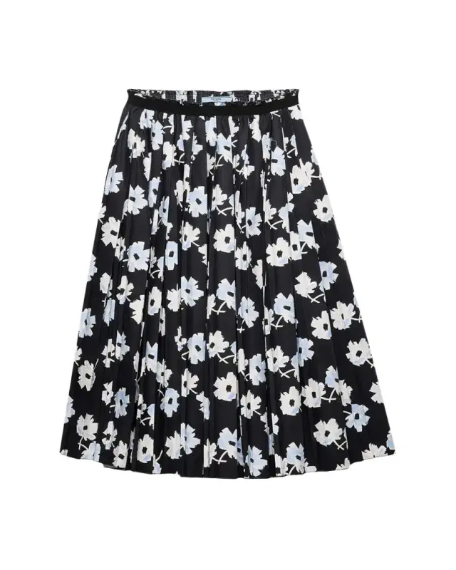 Wildflower Cotton Midi Skirt