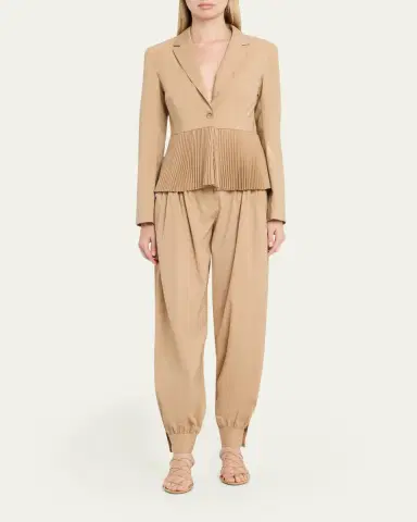 Ulla Johnson Luella Pleated Wool-Blend Pants | Thumbnail 2