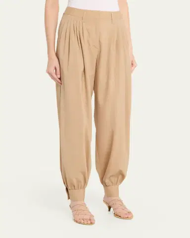 Ulla Johnson Luella Pleated Wool-Blend Pants | Thumbnail 4