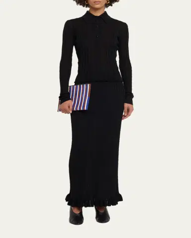 Proenza Schouler Monet Ribbed Maxi Skirt | Thumbnail 2