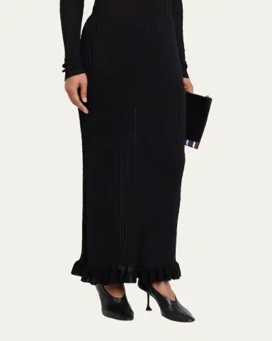 Proenza Schouler Monet Ribbed Maxi Skirt | Thumbnail 3