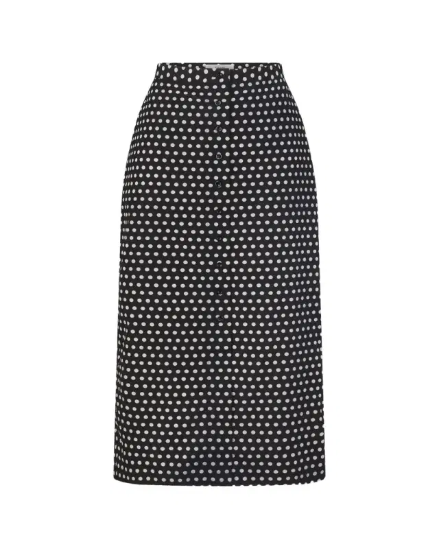 FRAME The Polka Dot Skirt