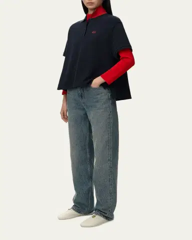 Loewe Trapeze Short-Sleeve Polo Shirt | Thumbnail 2 Loewe Trapeze Short-Sleeve Polo Shirt | Thumbnail 2