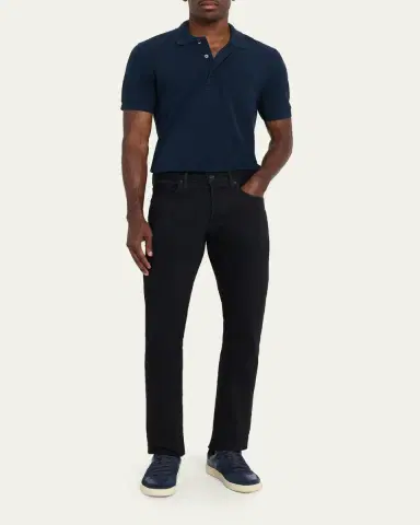 Tom Ford Men's Lyocell Pique Polo Shirt | Thumbnail 6 Tom Ford Men's Lyocell Pique Polo Shirt | Thumbnail 6