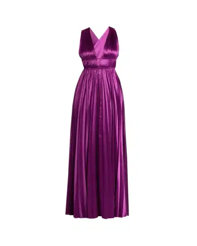 Ulla Johnson Lena Pleated Satin Gown | Thumbnail 1 Ulla Johnson Lena Pleated Satin Gown | Thumbnail 1