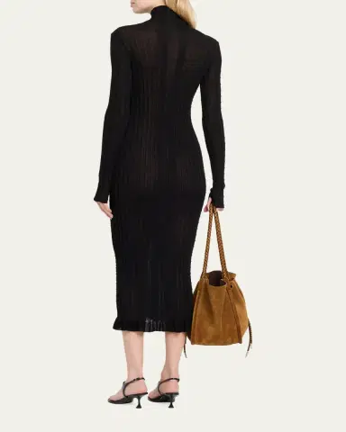 Proenza Schouler Monet Dress in Fine Bobble Knit | Thumbnail 3