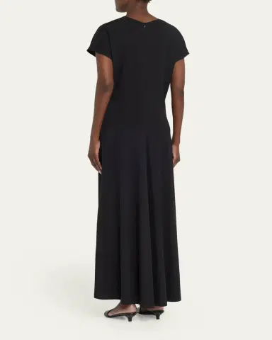 TOTEME V-Neck Jersey Dress | Thumbnail 3 TOTEME V-Neck Jersey Dress | Thumbnail 3