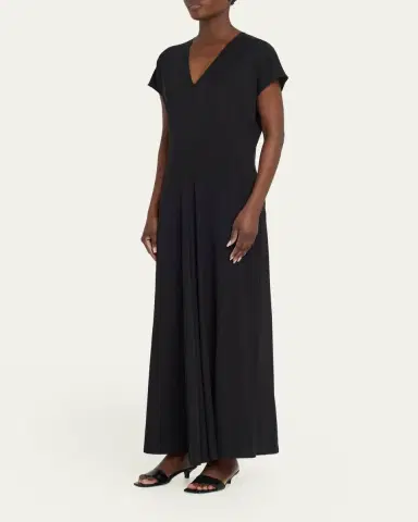 TOTEME V-Neck Jersey Dress | Thumbnail 4 TOTEME V-Neck Jersey Dress | Thumbnail 4