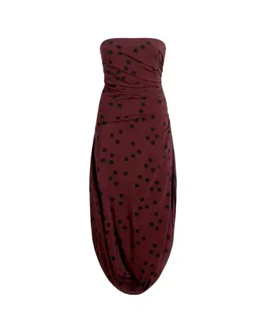 Proenza Schouler Nayara Printed Dot Stetch Viscose Dress | Thumbnail 1 Proenza Schouler Nayara Printed Dot Stetch Viscose Dress | Thumbnail 1