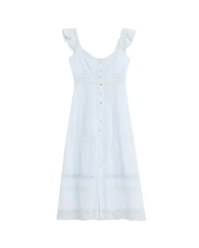 LoveShackFancy Kailette Button-Front Maxi Dress