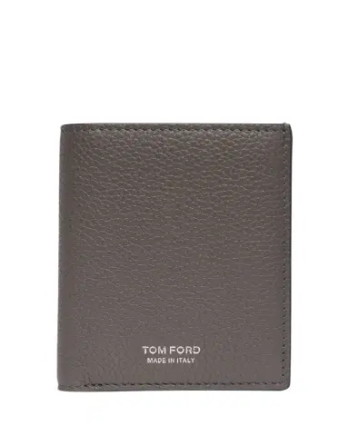 Tom Ford Men's Grained Leather T Line Bifold Card Holder | Thumbnail 1 Tom Ford Men's Grained Leather T Line Bifold Card Holder | Thumbnail 1