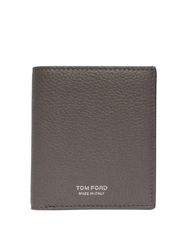 TOM FORD Men's Grained Leather T Line Bifold Card Holder