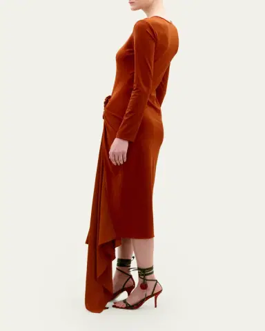 Silvia Tcherassi Ananya Jersey Midi Dress | Thumbnail 3 Silvia Tcherassi Ananya Jersey Midi Dress | Thumbnail 3