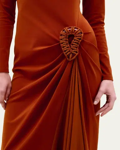 Silvia Tcherassi Ananya Jersey Midi Dress | Thumbnail 4 Silvia Tcherassi Ananya Jersey Midi Dress | Thumbnail 4