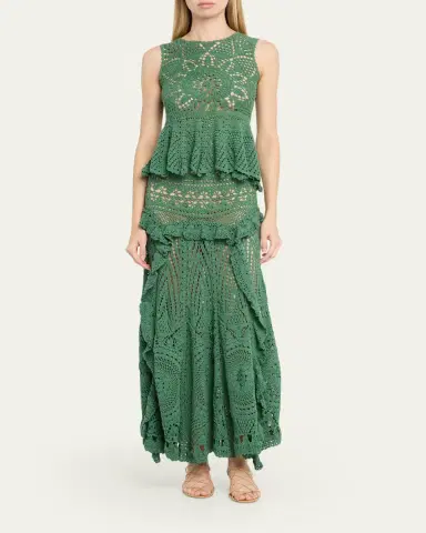 Ulla Johnson Cora Sleeveless Crochet Top | Thumbnail 2