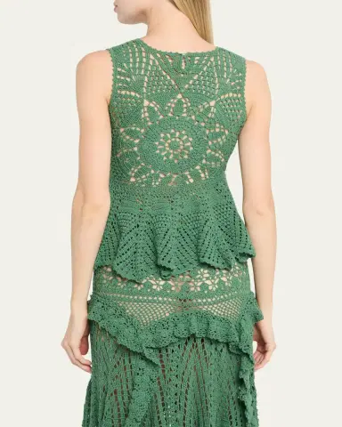Ulla Johnson Cora Sleeveless Crochet Top | Thumbnail 3