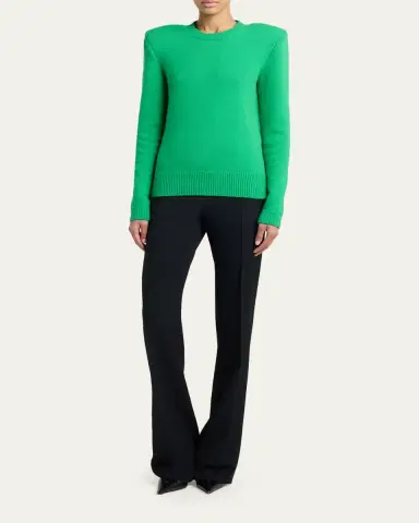 Tom Ford Long-Sleeve Cotton Crewneck Sweater | Thumbnail 2 Tom Ford Long-Sleeve Cotton Crewneck Sweater | Thumbnail 2