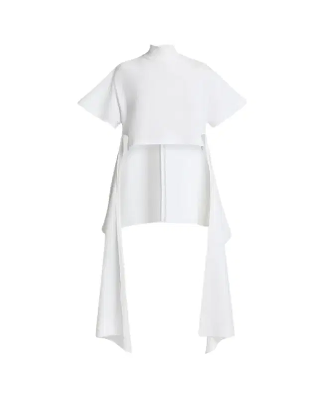 ALAIA Asymmetric Short-Sleeve Cotton T-Shirt