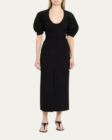 Proenza Schouler Clarissa Dress in Bi-Stretch Cotton Nylon | Thumbnail 2 Proenza Schouler Clarissa Dress in Bi-Stretch Cotton Nylon | Thumbnail 2