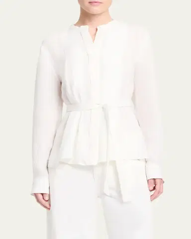TWP Pleated Poet Blouse | Thumbnail 4 TWP Pleated Poet Blouse | Thumbnail 4