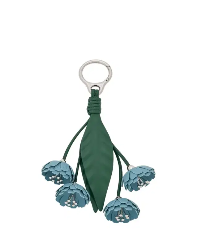 x Paula's Ibiza Leather Flower Bag Charm