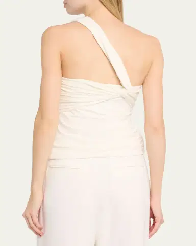 Simkhai Nathreen Draped One-Shoulder Top | Thumbnail 3 Simkhai Nathreen Draped One-Shoulder Top | Thumbnail 3