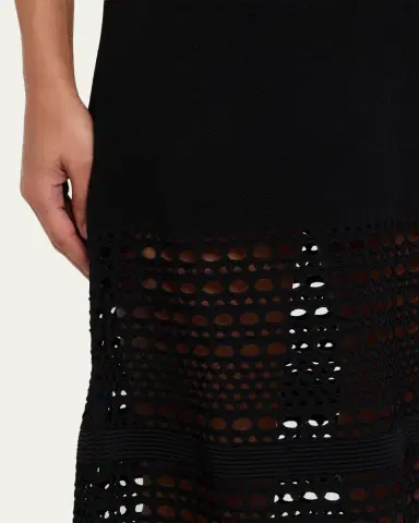 Simkhai Westly Open-Stitch Midi Skirt | Thumbnail 5