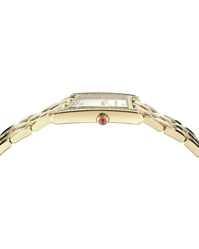 Ferragamo Asymetrique 22X36MM IP Yellow Gold Diamond Watch
