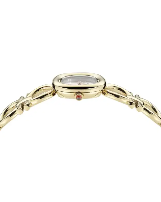 Ferragamo 25mm Double Gancini BraceleDouble Gancini 25MM IP Yellow Gold Diamond Watch