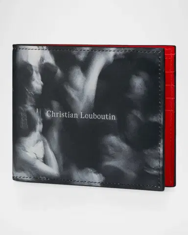 Christian Louboutin Men's Canopy Printed Leather Bifold Wallet | Thumbnail 3 Christian Louboutin Men's Canopy Printed Leather Bifold Wallet | Thumbnail 3