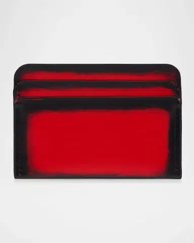 Christian Louboutin Men's Canopy Card Holder in Brushed Leather | Thumbnail 2 Christian Louboutin Men's Canopy Card Holder in Brushed Leather | Thumbnail 2