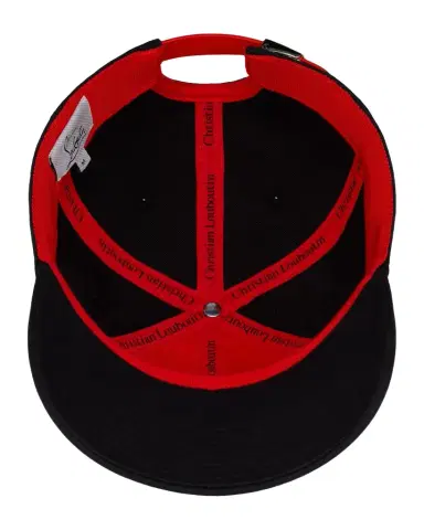 Christian Louboutin Men's Neo CL Canvas Baseball Cap | Thumbnail 1 Christian Louboutin Men's Neo CL Canvas Baseball Cap | Thumbnail 1
