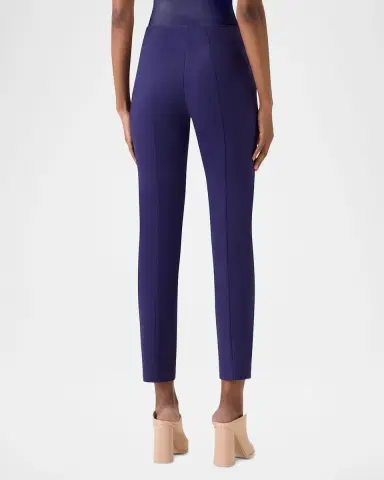 Akris Melissa Stretch Techno Cotton Slim-Fit Pants | Thumbnail 2