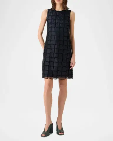 Akris Embroidered Organza Sheath Dress | Thumbnail 3 Akris Embroidered Organza Sheath Dress | Thumbnail 3