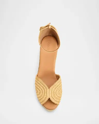 Odissì 95mm Ava Raffia Espadrille Wedge Sandals | Thumbnail 5 Odissì 95mm Ava Raffia Espadrille Wedge Sandals | Thumbnail 5