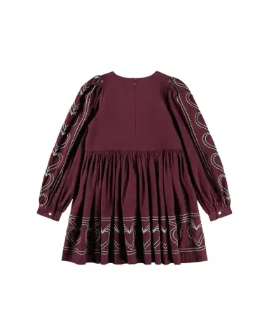 Molo Girl's Cybil Embroidered Long-Sleeve Poplin Dress, Size 7-12 | Thumbnail 1