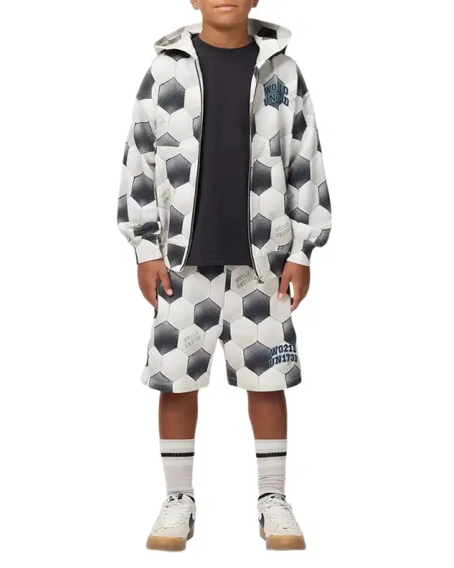Boy 's Mazz Football Noise Zip-Up Hoodie, Size 8-12
