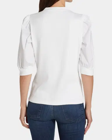 Veronica Beard Coralee Puff Sleeve Button-Front Top | Thumbnail 2 Veronica Beard Coralee Puff Sleeve Button-Front Top | Thumbnail 2