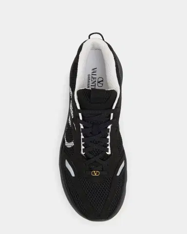 Valentino Garavani Men's V-Logo Mesh Sneakers | Thumbnail 4 Valentino Garavani Men's V-Logo Mesh Sneakers | Thumbnail 4