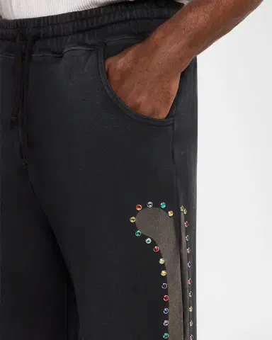 Alchemist Men's Cotton Rhinestone-Embellished Bones Atelier Sweatpants | Thumbnail 3