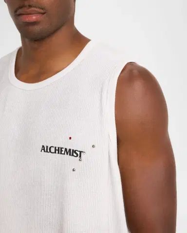 Alchemist Men's Cotton Waffle-Knit Thermal Tank Top | Thumbnail 3