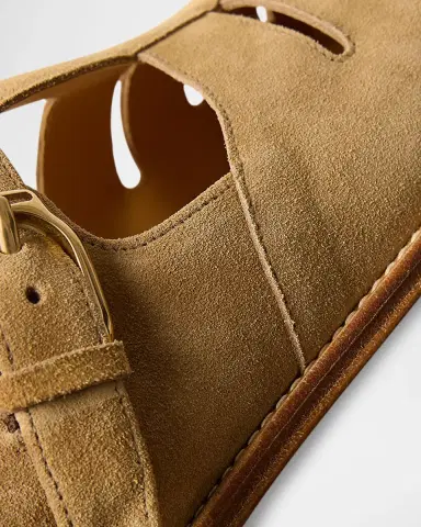 Ralph Lauren Purple Label Calf-Suede Fisherman Sandal | Thumbnail 3 Ralph Lauren Purple Label Calf-Suede Fisherman Sandal | Thumbnail 3
