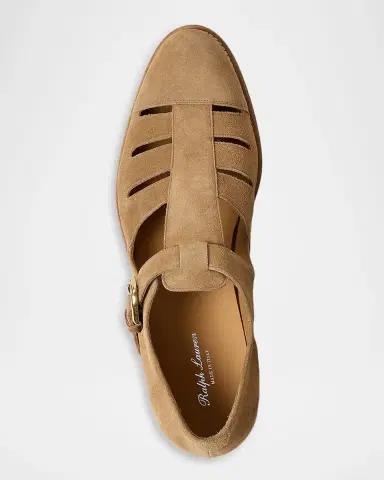 Ralph Lauren Purple Label Calf-Suede Fisherman Sandal | Thumbnail 4 Ralph Lauren Purple Label Calf-Suede Fisherman Sandal | Thumbnail 4