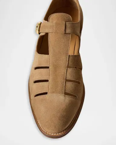 Ralph Lauren Purple Label Calf-Suede Fisherman Sandal | Thumbnail 6 Ralph Lauren Purple Label Calf-Suede Fisherman Sandal | Thumbnail 6