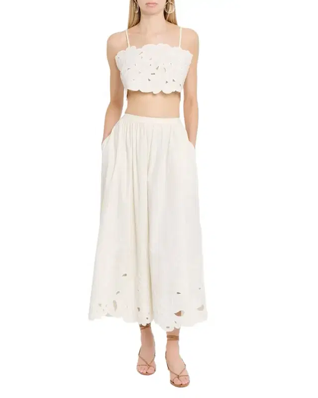 Cinq a Sept Caterina Paisley Bloom Crop Top