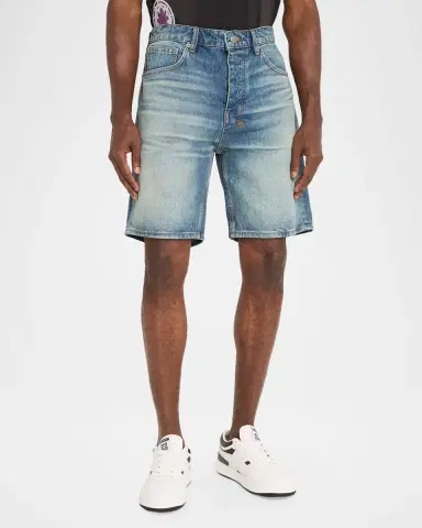 Ksubi Men's Anti-K Whiskered Denim Shorts | Thumbnail 3